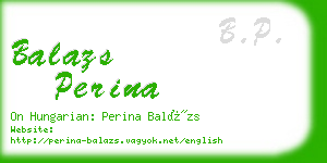 balazs perina business card